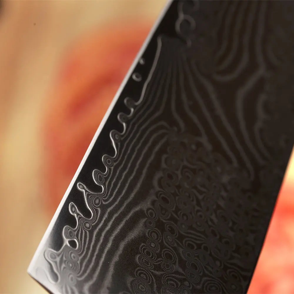 7" Santoku Knife - 67 Layer Folded Steel (Modern Digital Camouflage Handle)