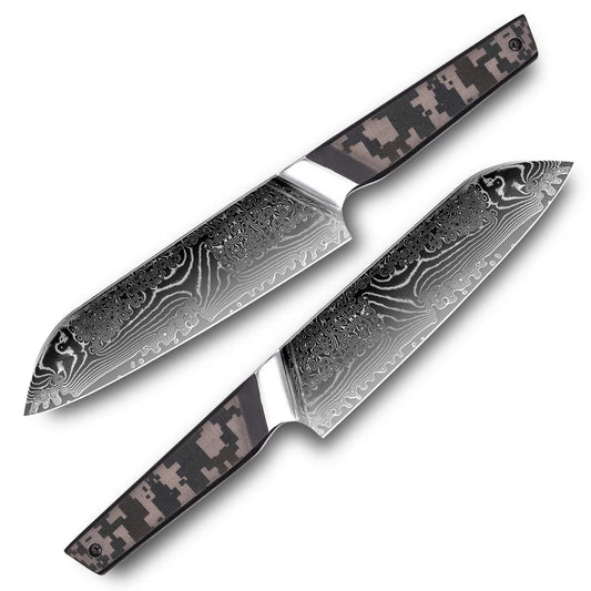 7" Santoku Knife - 67 Layer Folded Steel (Modern Digital Camouflage Handle)